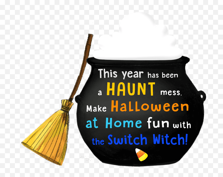 Switch Witches Gift Set And Halloween At Home Activities Emoji,Emojis Of Halloween Witchand Cats On Broom