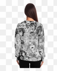 Rias Hentai Aop Sweatshirt U2013 Ecchi Hunters Emoji,Fleece By The Yard With Emoji