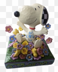 Peanuts By Jim Shore Snoopy In Flowers Emoji,Snoopy Snow Emoticons