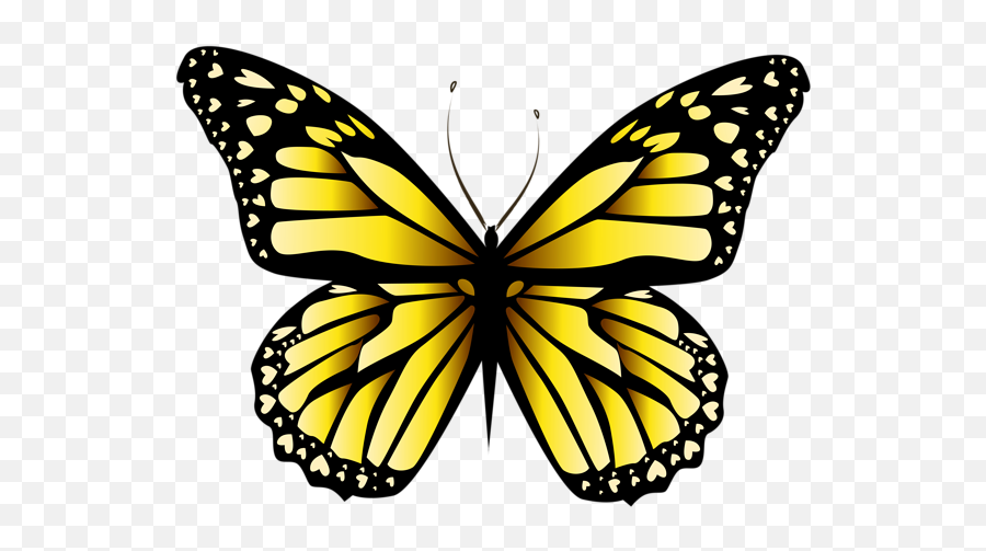Yellow Butterfly Png Clipar Image Butterfly Clip Art Emoji,Create 14x14 Emoji