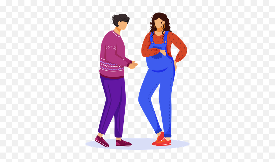 Premium Young Man Caring His Pregnant Wife 3d Illustration Emoji,Is There An Emoji Of A Pregnant Man