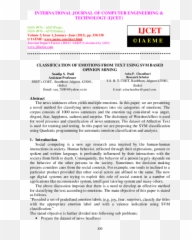 Pdf Classification Of Emotions From Text Using Svm Based - Vertical Emoji,Classification Of Emotions