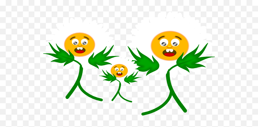 Scared Daisies Clip Art At Clkercom - Vector Clip Art Happy Emoji,Scared Emoticon Facebook