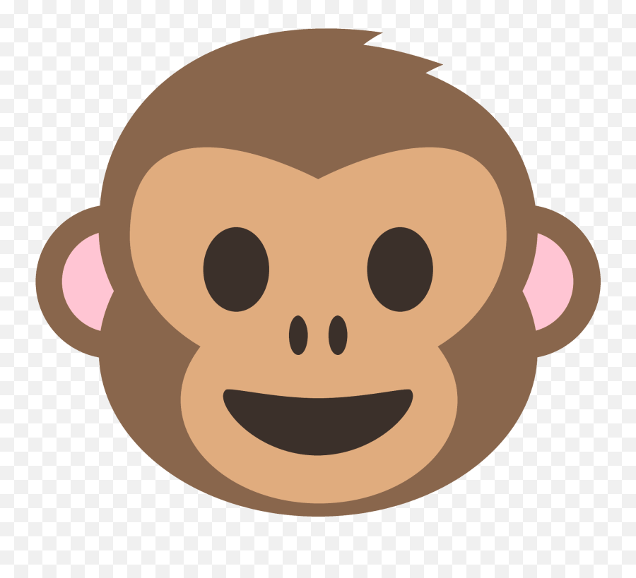 Monkey Face Emoji High Definition Big - Monkey Face Vector Png,Meaning Of All Emoji