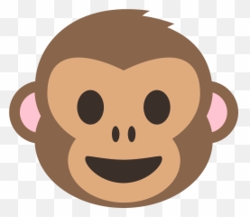 Monkey Face Emoji High Definition Big - Monkey Face Vector Png,Meaning Of All Emoji