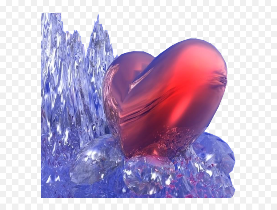 Ice Heart Emoji,Ice Heart Emoji