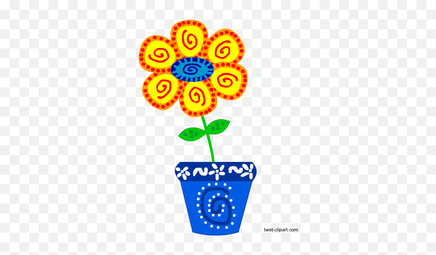 Free Spring Boho Clip Art - Flowerpot Emoji,Flower Pot Emoji