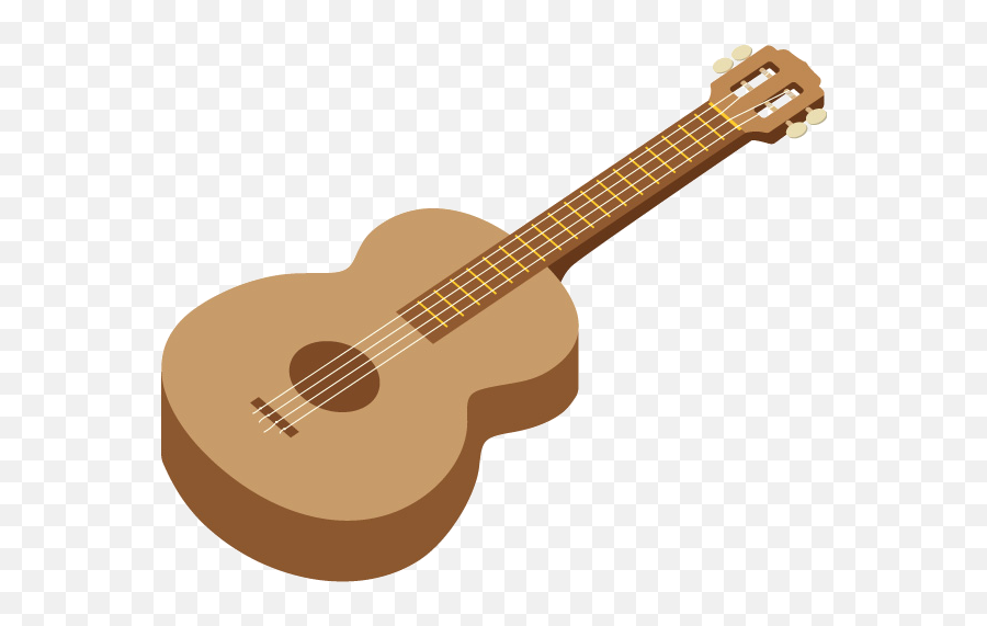Ukulele Tiple Cuatro Acoustic Guitar - Clipart Ukulele Transparent Background Emoji,Ukulele Emoji
