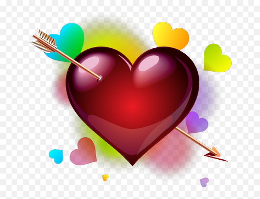 Download Hd 20 Arrow Black Heart Emoji Pictures And Ideas On - Love Heart Png Picsart,Red Heart Emoji