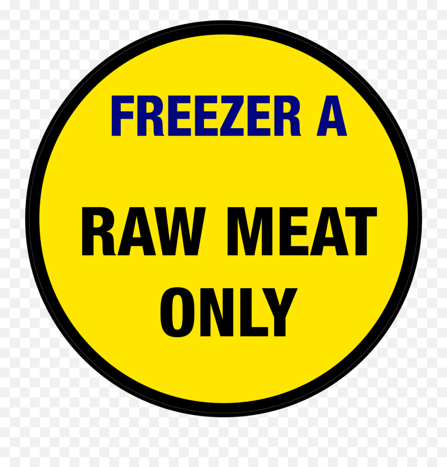 Freezer A - Raw Meat Only Floor Sign Language Emoji,Russian Cross Emoji