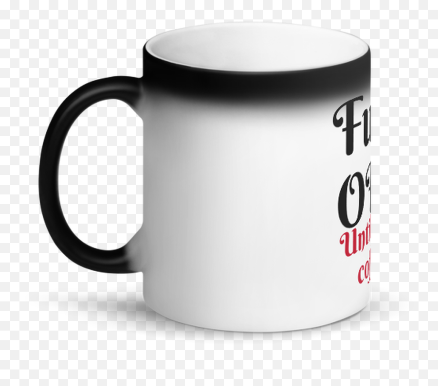 Fuck Off Matte Black Magic Mug - Legacy Kreations Magic Mug Emoji,Emoji Mugs