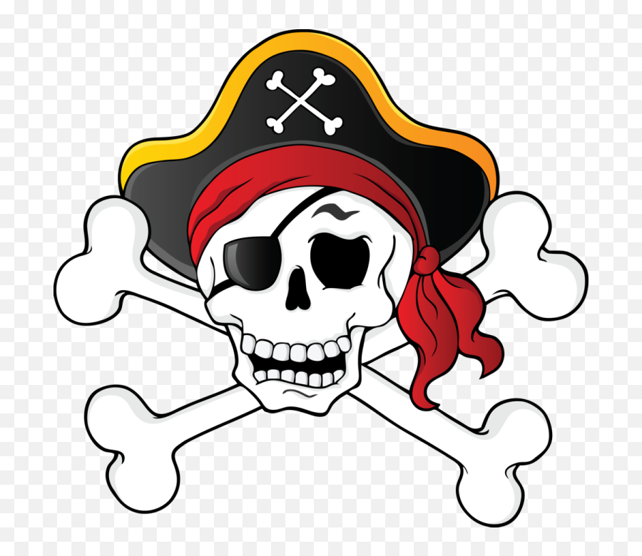 Pirate Skull And Crossbones Clipart - Cute Pirate Skull Clipart Emoji,Tskull Emoticon