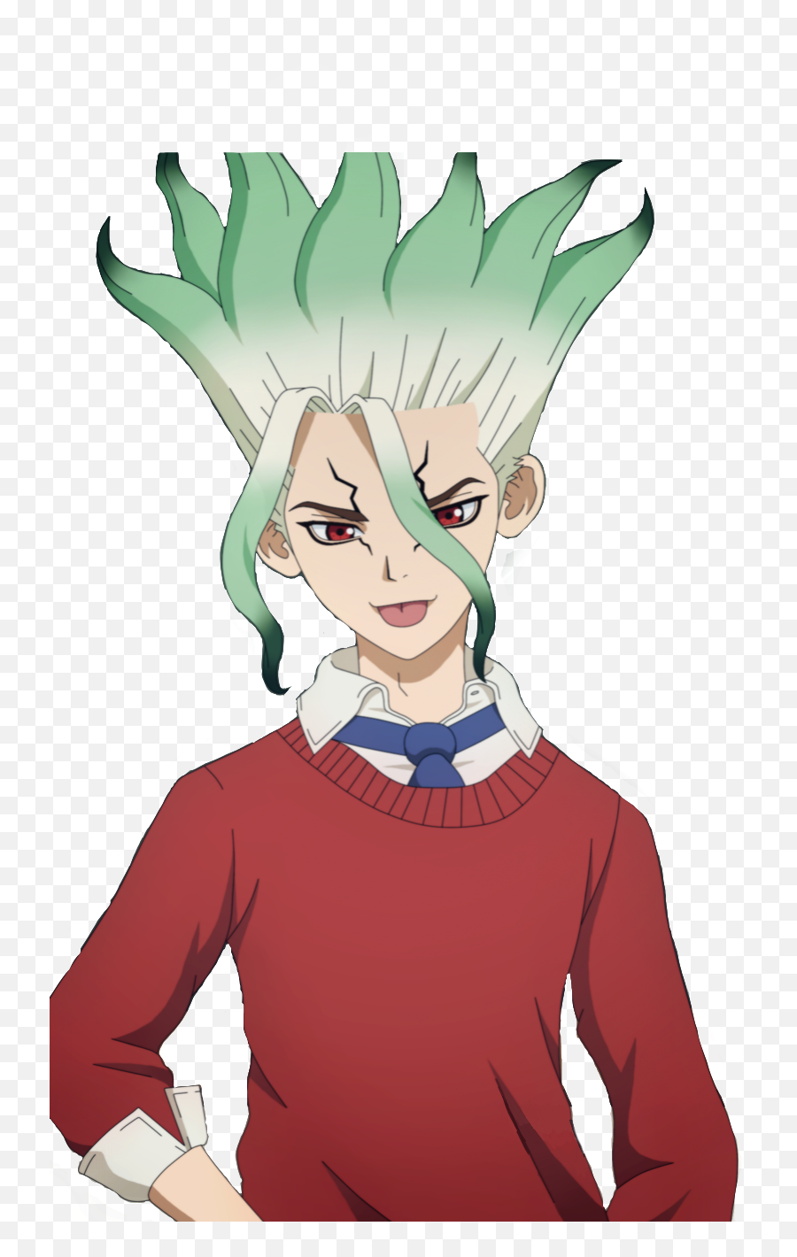 Drstone Dr Stone Senku Sticker - Fictional Character Emoji,Messed Up Thinking Emoji