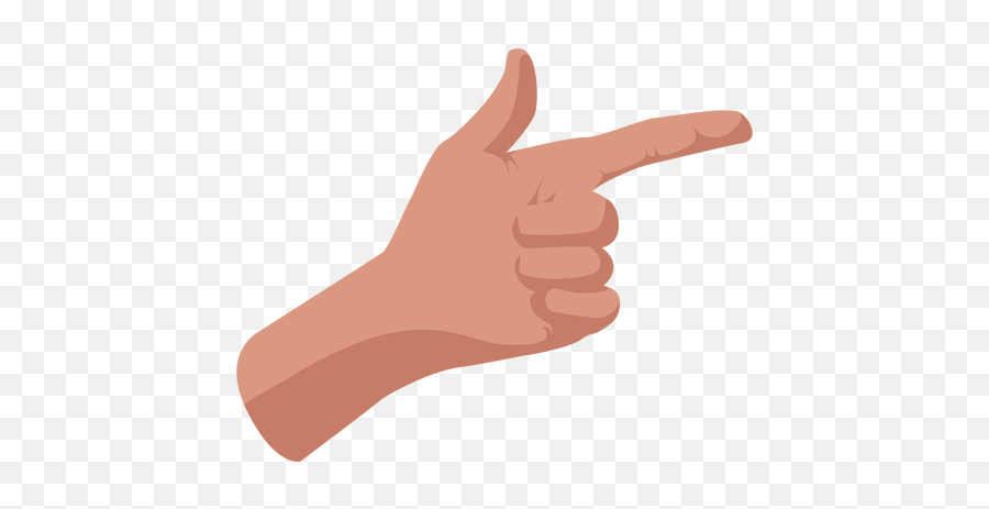 Left Hand Pointing Semi Flat Sign Transparent Png U0026 Svg - Sign Language Emoji,Hand Poninting Emoticon