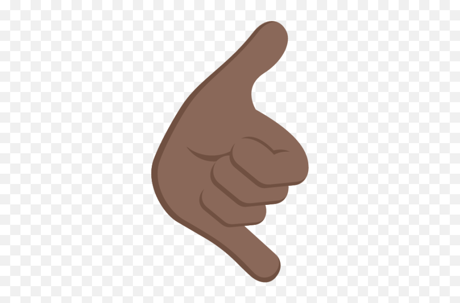 Call Me Hand Tone Emoji - Hand Emoji Vector Png,Reversed Hand Emoji