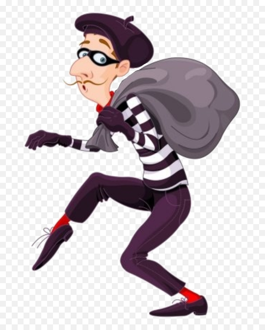 Robber Sticker - Burglar Graphic Emoji,Robber Emoji Png