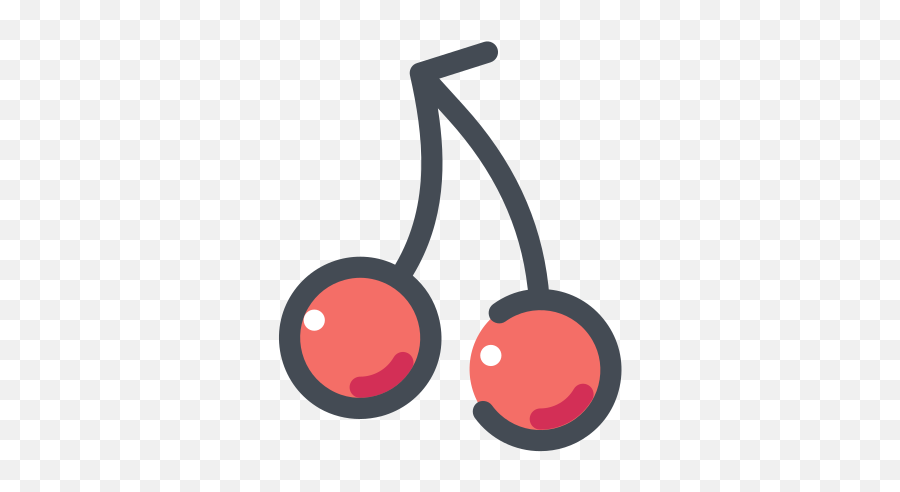 Cherry Icon In Pastel Style - Cherry Icon Aesthetic Png Emoji,Emoji Svg Cherry