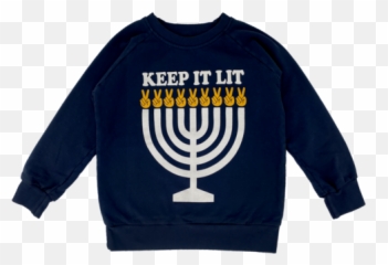 Tagged Whales Keep It Lit Navy - Bluza Misbhv Team Paris Emoji,Holiday Emoji Christmas Hanukkah