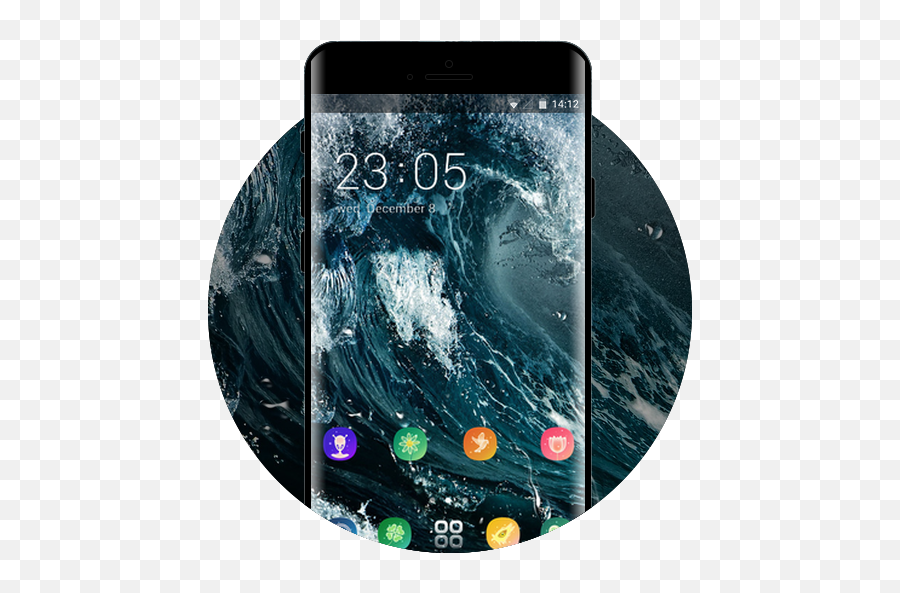 Raging Waves Live Wallpaper U0026 Theme For Android Apk Download Emoji,Some Emojis Appear In Bw Nexus 7