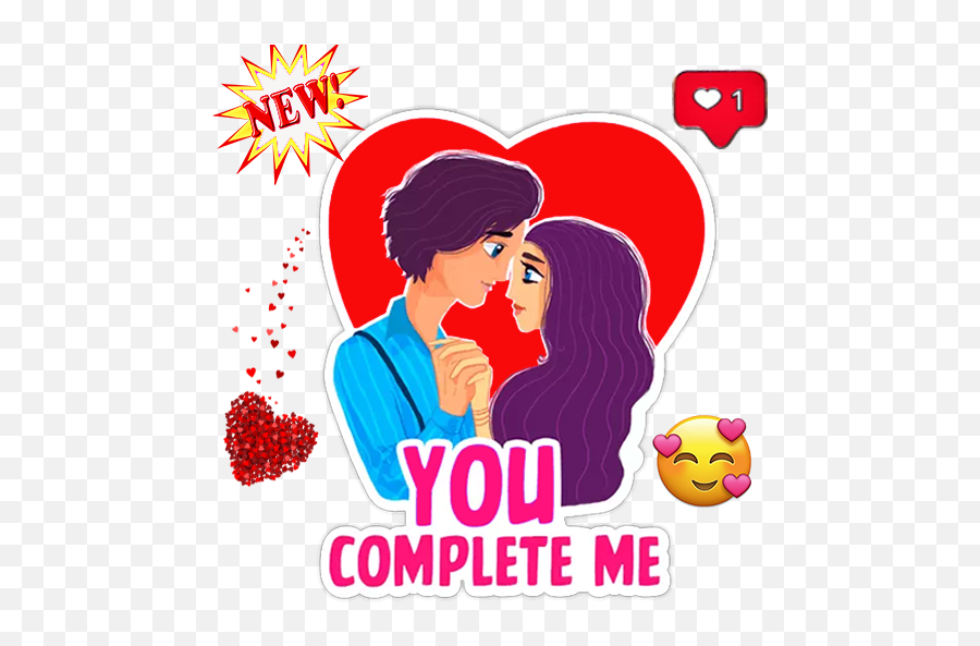 Love Story Stickers For Whatsapp - Wastickerapps Emoji,Emojis Love Story
