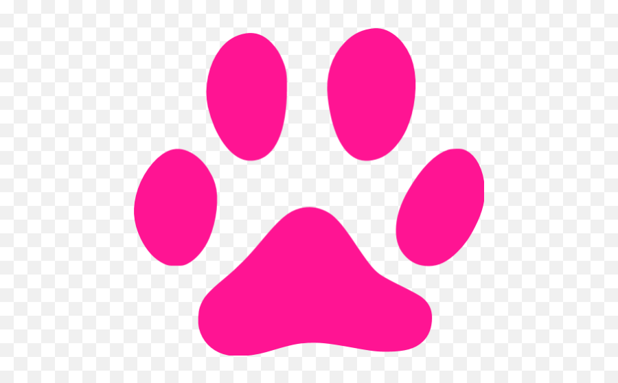 Deep Pink Footprints Cat Icon - Free Deep Pink Footprint Icons Emoji,Steam Catpaw Emoticon