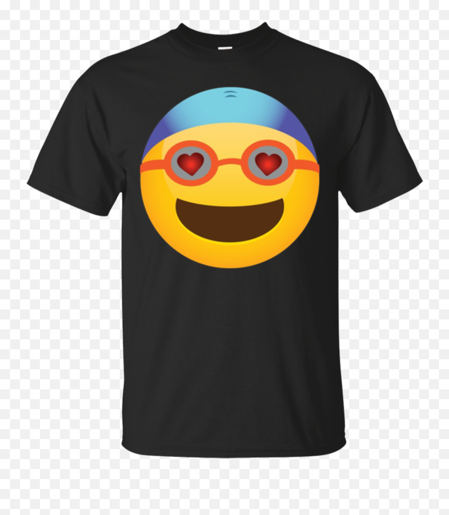 Fun Hearts Face Swimming Emoji T - Shirt Docuroinet,Fun Emoji
