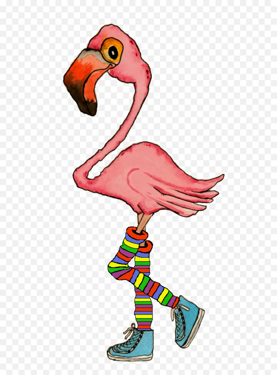 Clipart Socks Mitch Clipart Socks Mitch Transparent Free - Flamingo Wearing Socks Logo Emoji,Emoji Soccer Socks