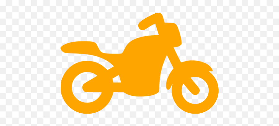 Orange Motorcycle Icon - Motorcycle Icon Orange Emoji,Dirt Bike Emoticons