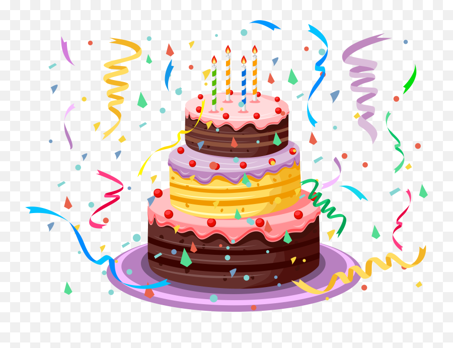 Birthday Cake Png Resolution580x420 Transparent Png Image - Happy Birthday Cake Clipart Emoji,Cake Emoji Png
