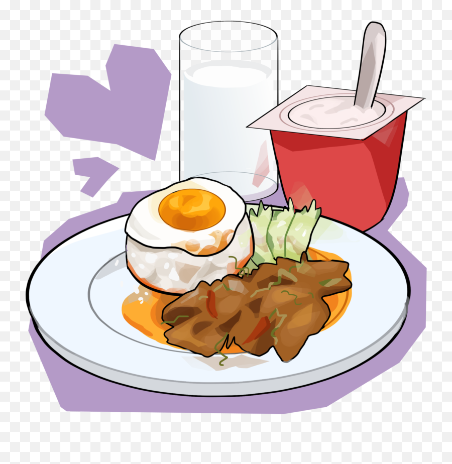 Breakfast Transparent Food Tumblr Cartoon Clipart Png - Full Breakfast Food Cartoon Png Emoji,Indian Food Emoji