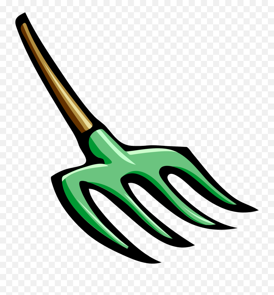 Drawn Pitchfork - Farming Tool Clipart Emoji,Teenage Emotions Pitchfork