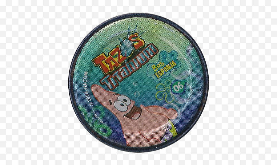 Bob Esponja Titanium Tazos Brazil Spakatakcom Tazos Guide - Fictional Character Emoji,Patrick Star Japanese Emoticon