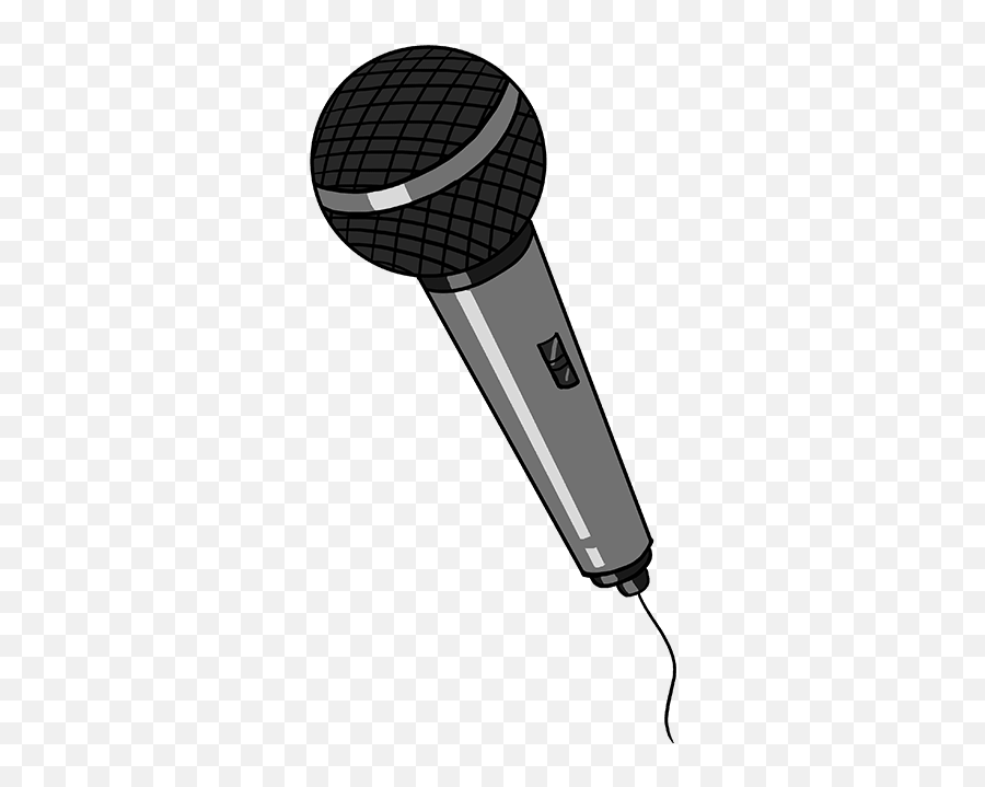 How To Draw A Microphone - Really Easy Drawing Tutorial Microphone Drawing Emoji,Soiundwave Emoticon