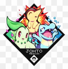 My Top Starter Pokemon - Pokemon Johto Starters Art Emoji,Totodile Emotions