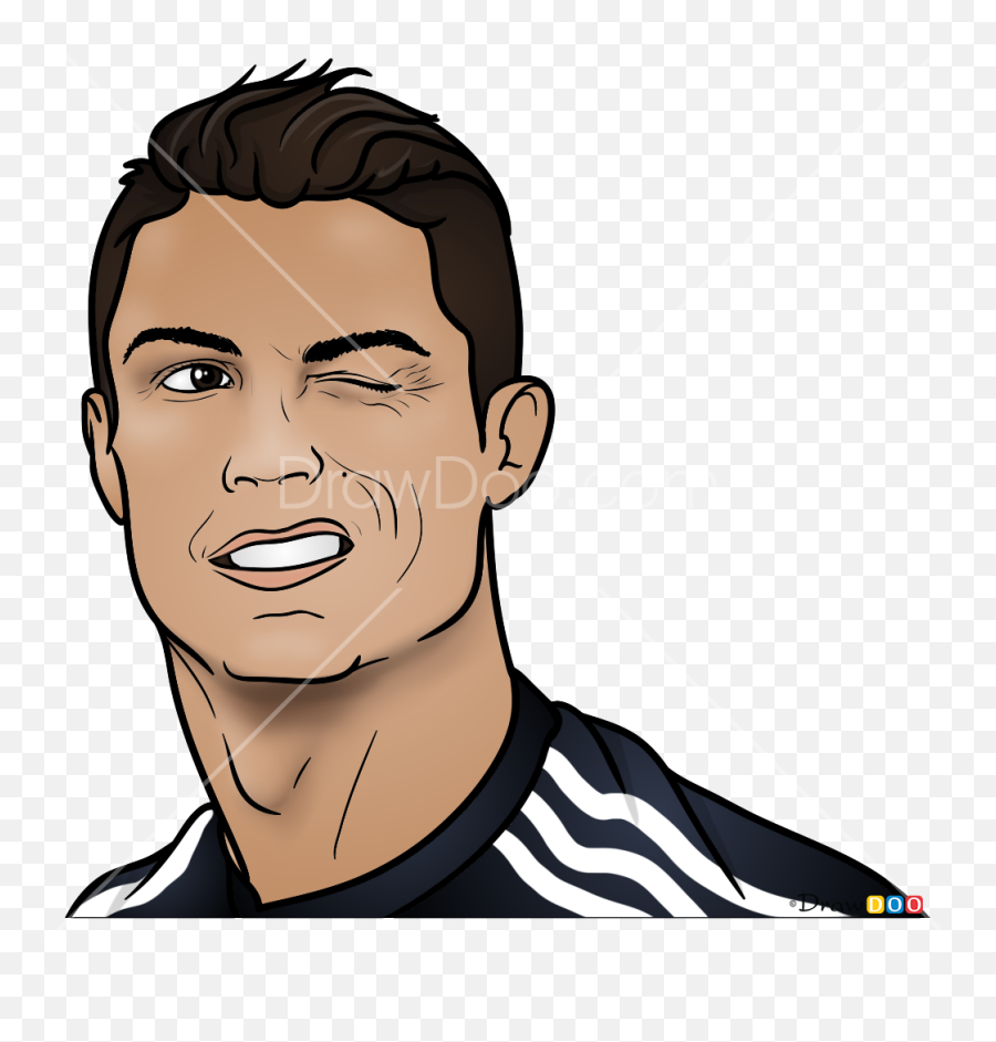 How To Draw Cristiano Portrait Celebrities Cristiano Ronaldo - Draw Cristiano Ronaldo Emoji,Emojis Cristianos