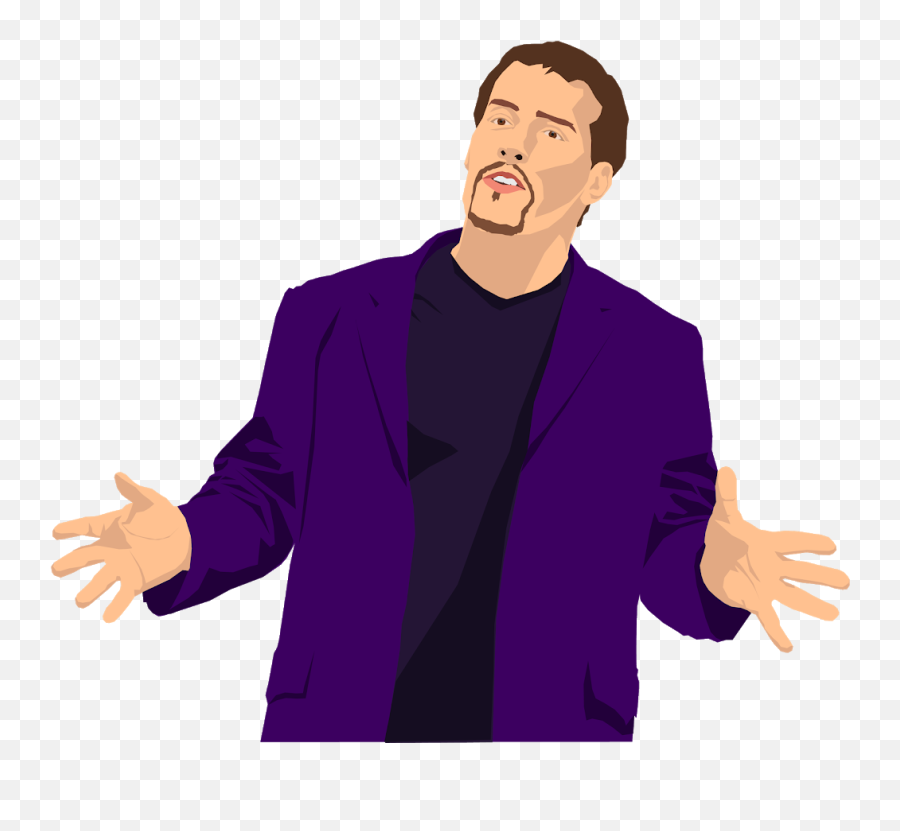 Positive Gestures Used In Ted Talks - Tony Robbins Cartoon Emoji,Power Of Your Emotions Tony Robbins