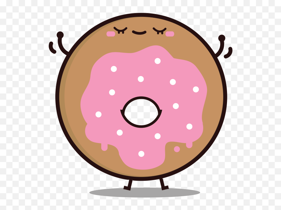 Donut Puns - Animated Food Gif Transparent Emoji,Eating Donuts Emoticon Animated Gif