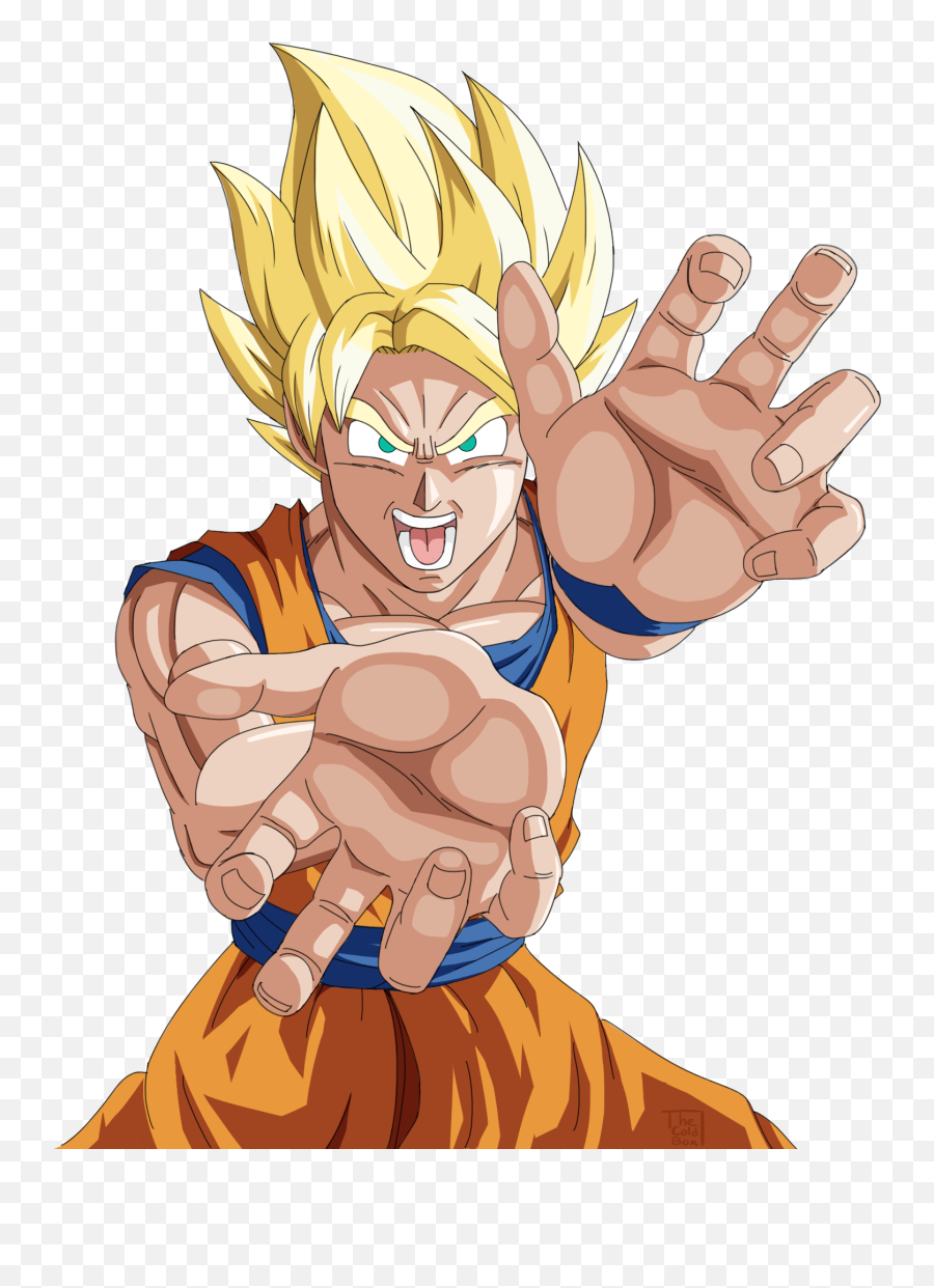 Goku Transparent By Thecoldbox On Newgrounds - Fictional Character Emoji,Dbz Fusion Dance Emoticon