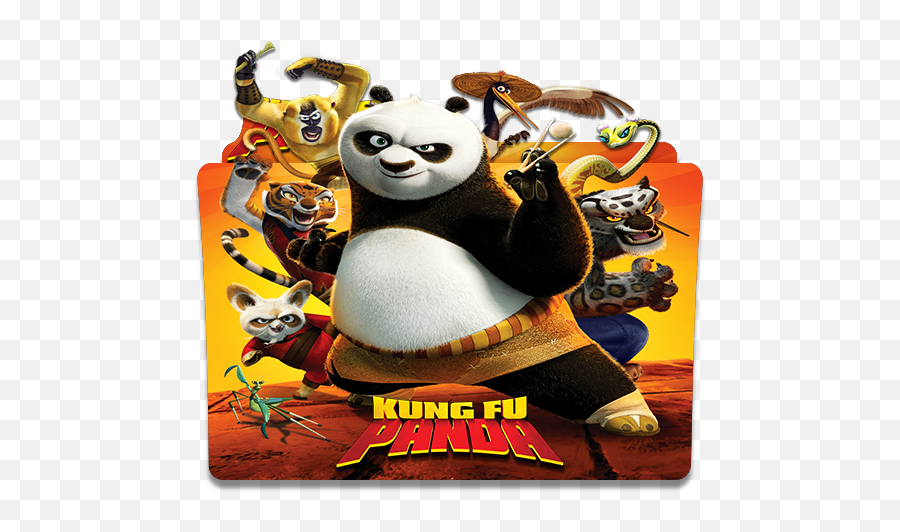 Kung Fu Panda 2008 Movie Folder Icon - Kung Fu Panda Dvd Emoji,Panda Crying Emoji