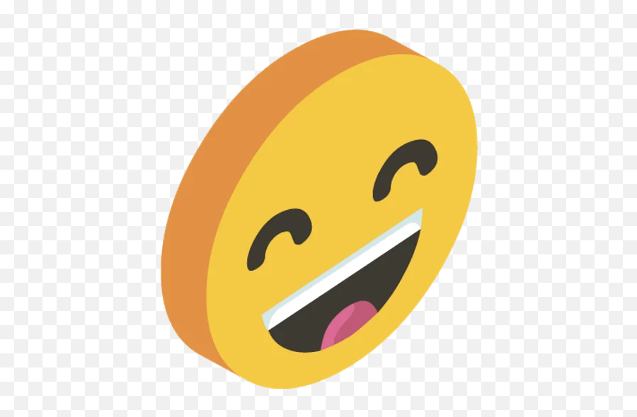 3d Smile - Telegram Sticker Wide Grin Emoji,Emoticons Telgram Stickers