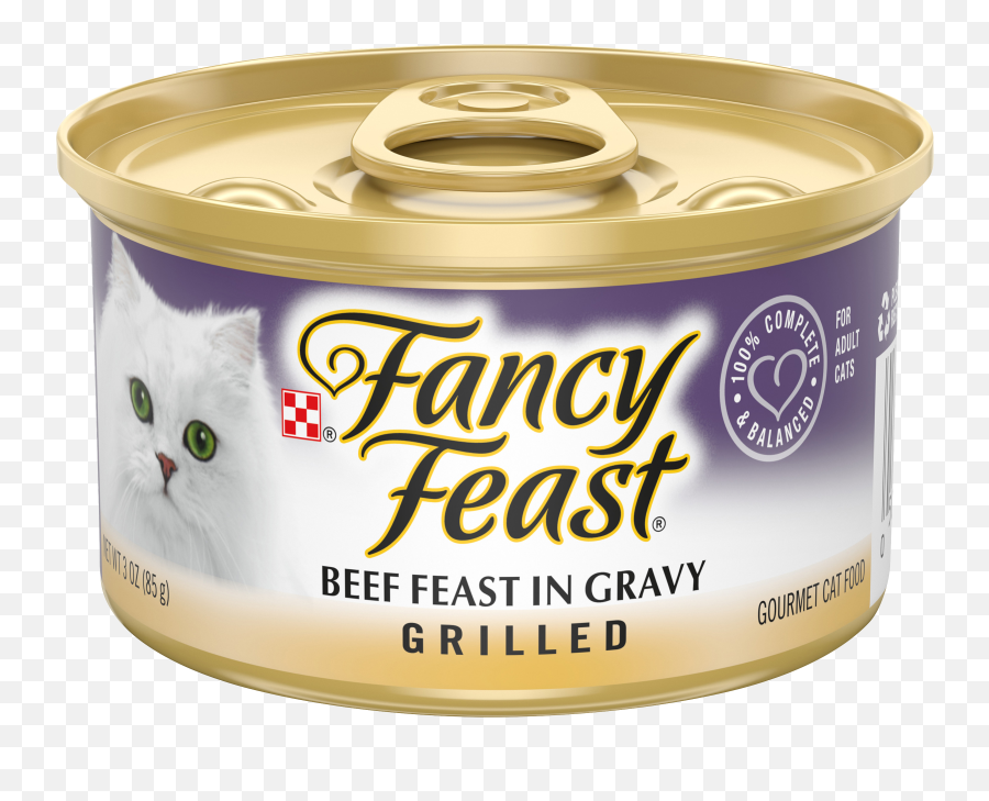 Purina Fancy Feast Gravy Grilled Wet Cat Food Beef Feast - 3 Fancy Feast In Gravy Emoji,Blade Kitten Steam Emoticons