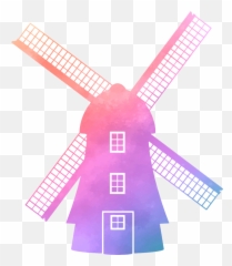 Windmill Illustration Sticker - Vertical Emoji,Windmill Emoji