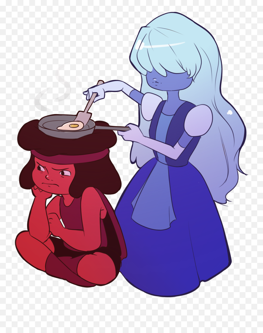 Steven Universe Fanart - Steven Universe Ruby And Sapphire Hot Emoji,How To See Emotions Through A Soul Soul Eater