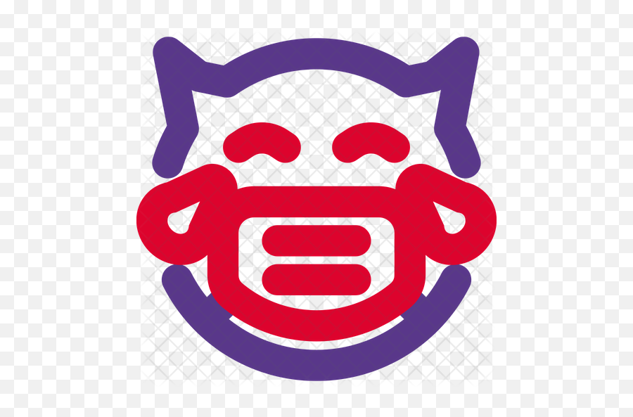Free Devil Joy Emoji Icon Of Dualtone,Devil Horns Emoticon Text