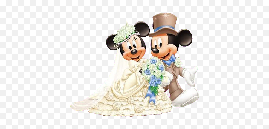 Mickey And Minnie Wedding - Clip Art Library Emoji,Married Congratulations Emojis