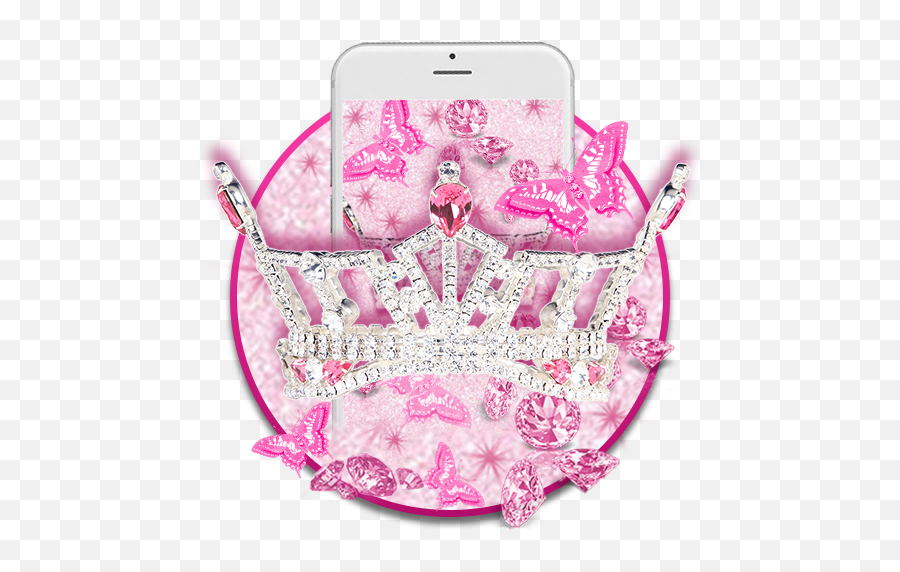 Download Pink Glitter Crown Live 3d Wallpaper U0026 Background - Miss America Crown Emoji,3d Emoji Wallpaper