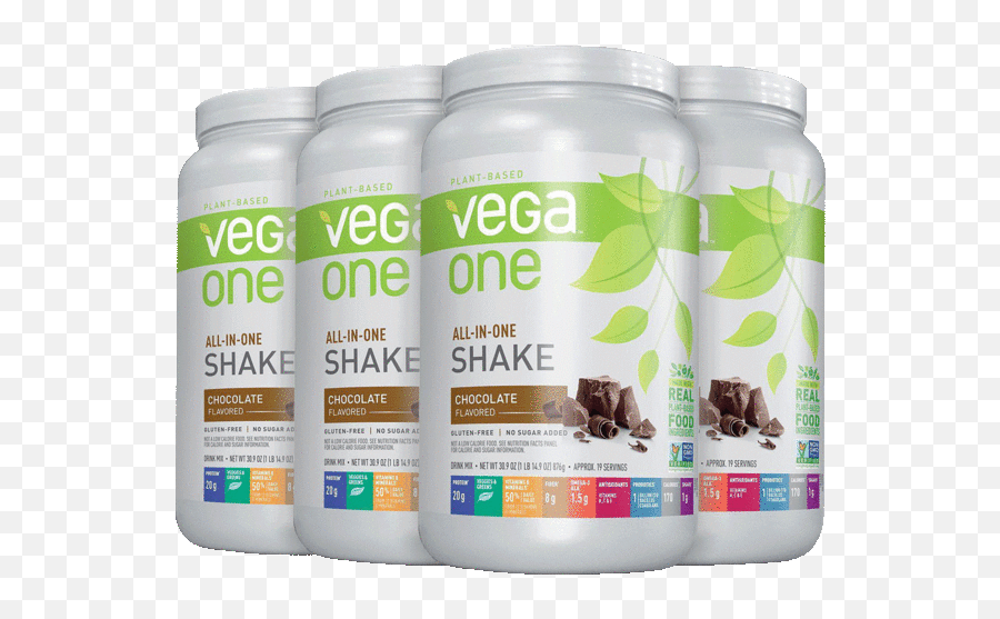 4 - Pack Vega One Allinone Andor Gut Health Protein Shakes Emoji,Ginger Kitten Emoticons Gif