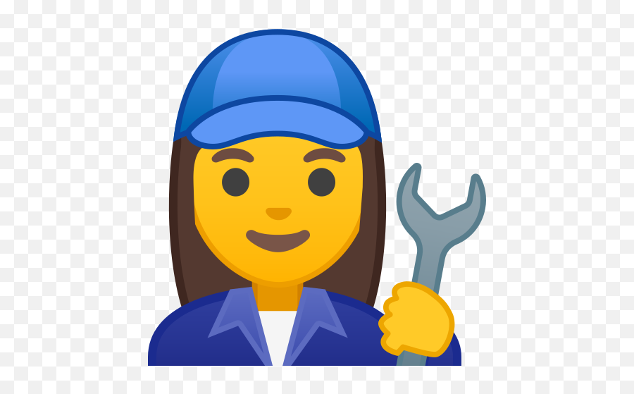 Woman Mechanic Emoji - Emoji Mecanica,Plumber Emoji