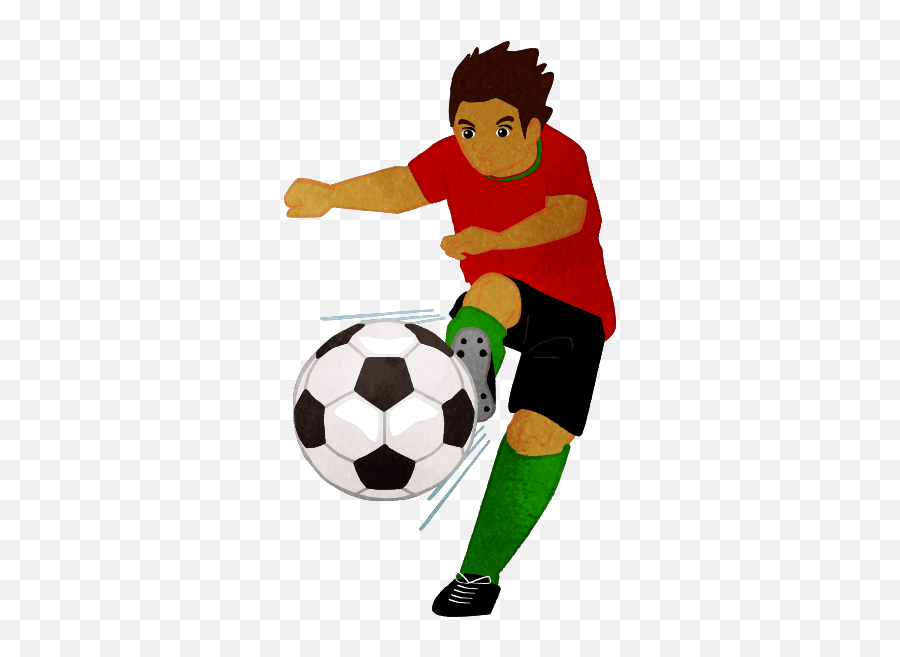 Soccer Man Shooting The Ball - Cute2u A Free Cute Emoji,School Shooting Emoji