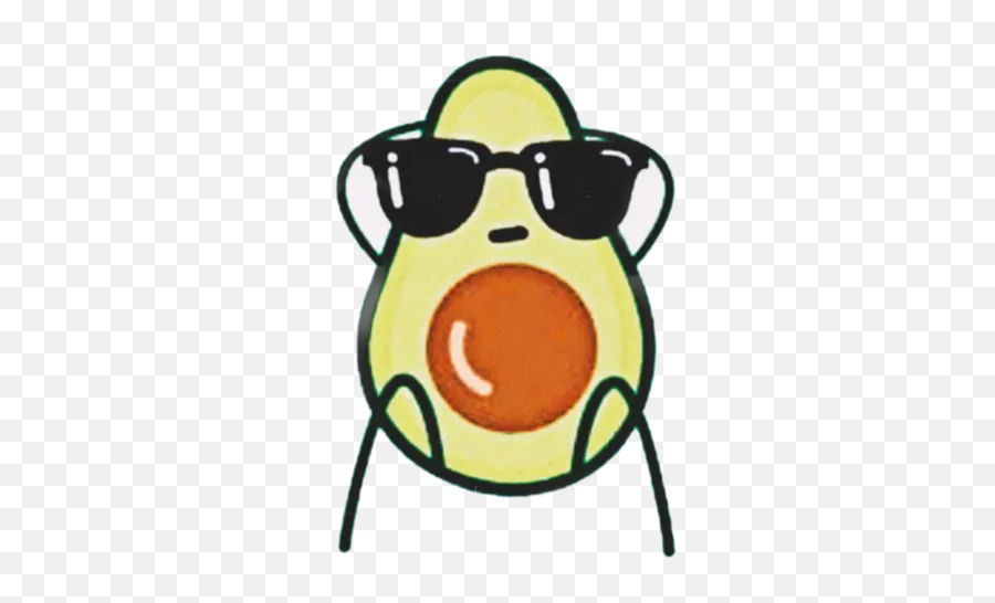 Avocado By Avocado - Sticker Maker For Whatsapp Emoji,Sunbathe Emoji
